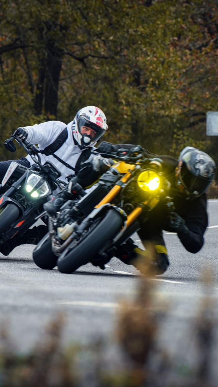 sinematik renk tonlaması yapılmış fotoğraf — Color Grade ile yapıldı, Otto 96: Mountain roads and bikers (Sonra)